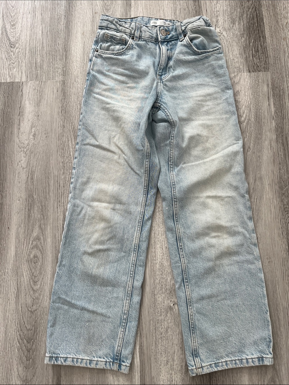 Zara Pale Blue Girls Bootcut Jeans